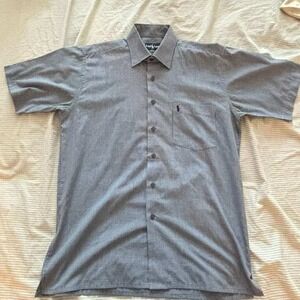 Ralph‎ Lauren Mens Shirt Small Gingham Checkered Short Sleeve Button Down
